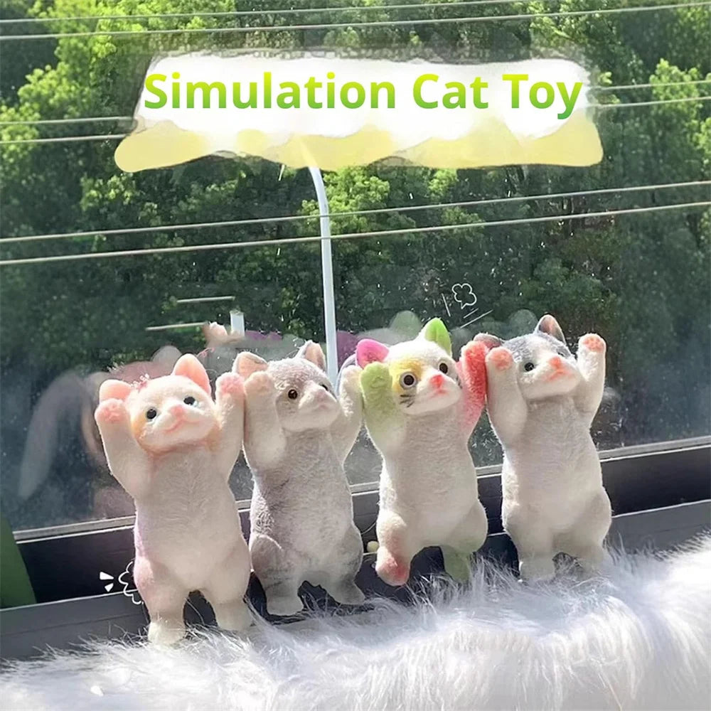 Realistic Fluffy Kitten Squishy - 13 cm Slow Rise Cat Squeeze Toy