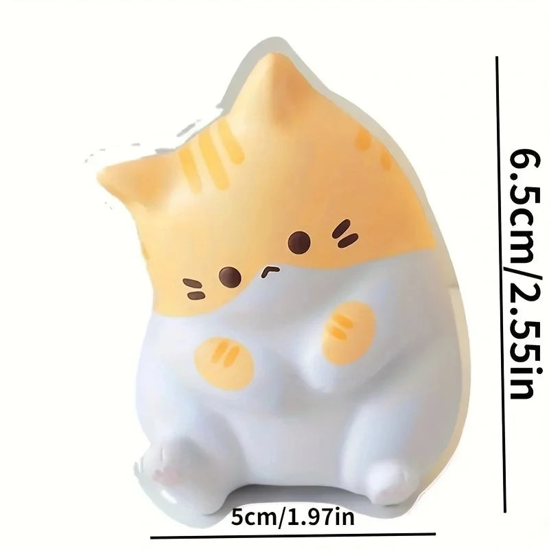 Chubby Cat Squishy - Soft Slow Rise Kitty Squeeze Toy